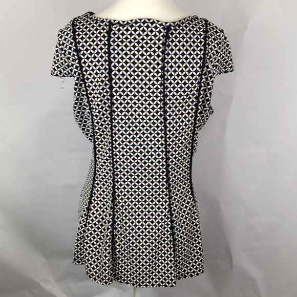 Robert Louis 2 piece Twin set Black Blue PM Petite Medium MP - Picture 5 of 16